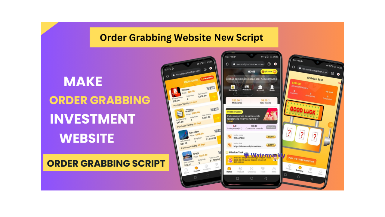 Order Grabbing Investment Website Script