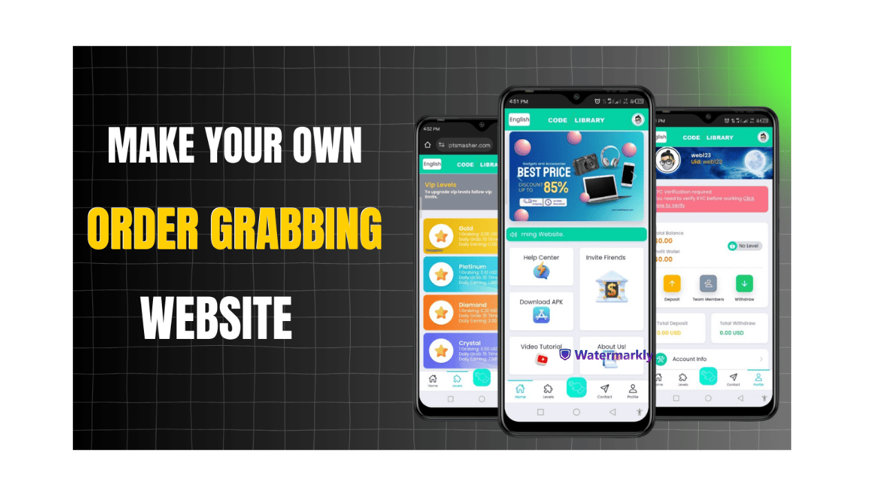 Order Grabbing Investment Website Script 2025